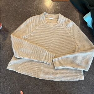 Garage Women's Tan Crew Neck Sweater